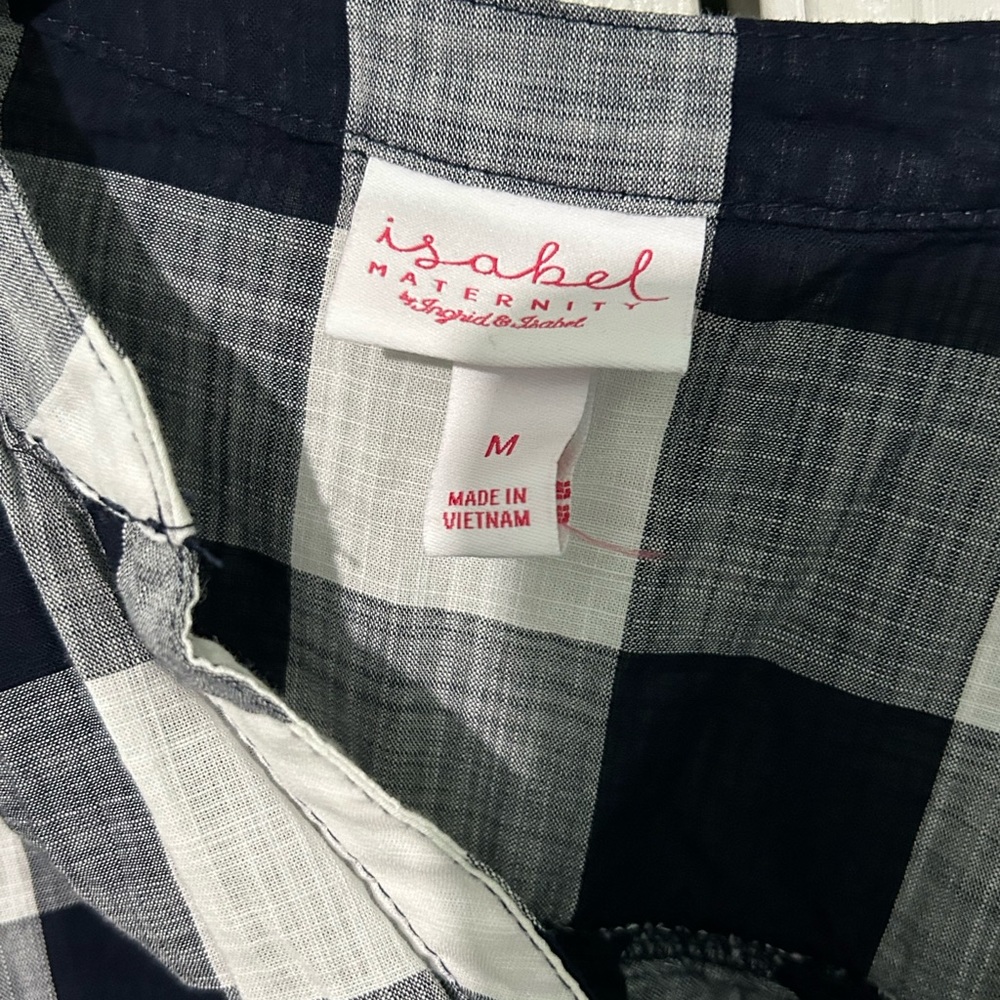 Isabel Maternity plaid shirt - Picture 3 of 4